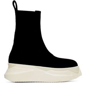 Rick Owens DRKSHDW BLACK BEATLE ABSTRACT BOOTS Size 39 1/2